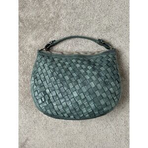 Women's Leather‎ Crossbody Bag FIORE GENUINE LEATHER, MADE IN ITALY, Green Y2K